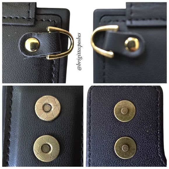 SAMSUNG GALAXY Black Phone Case Wallet Credit Card, Holder Wrist & Lanyard - Picture 8 of 9